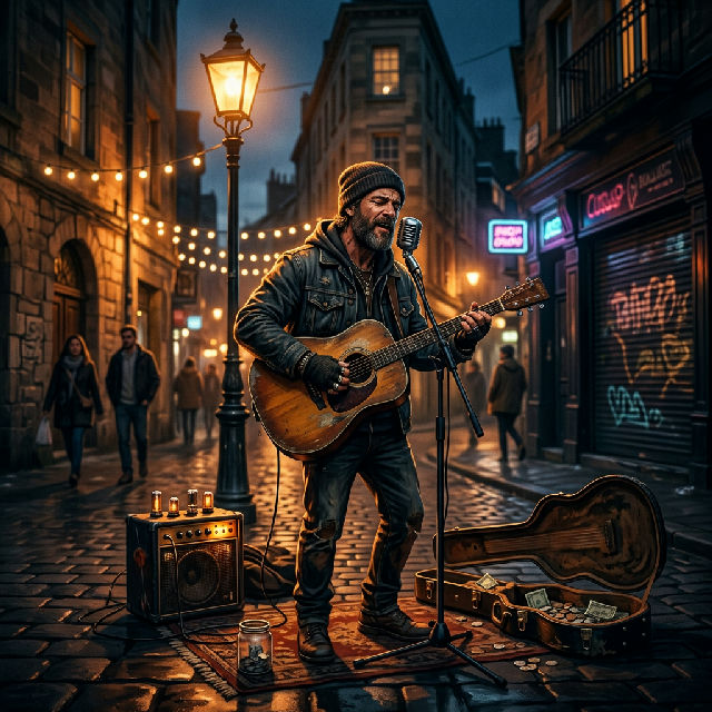 The busker's hour