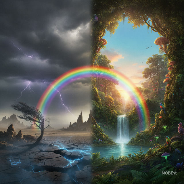 On Either Side of the Rainbow