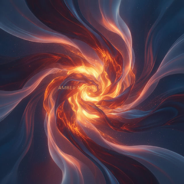 Amber and silk