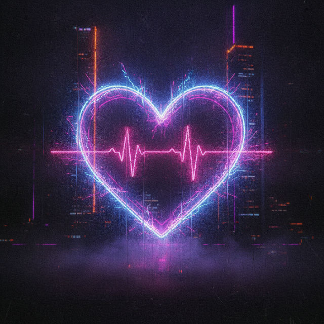 Neon heart