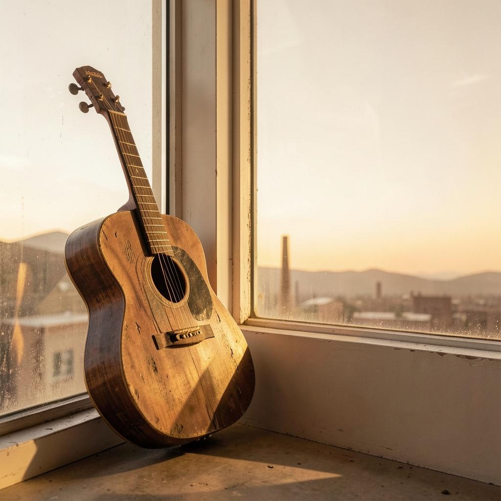 Old Wooden Guitar