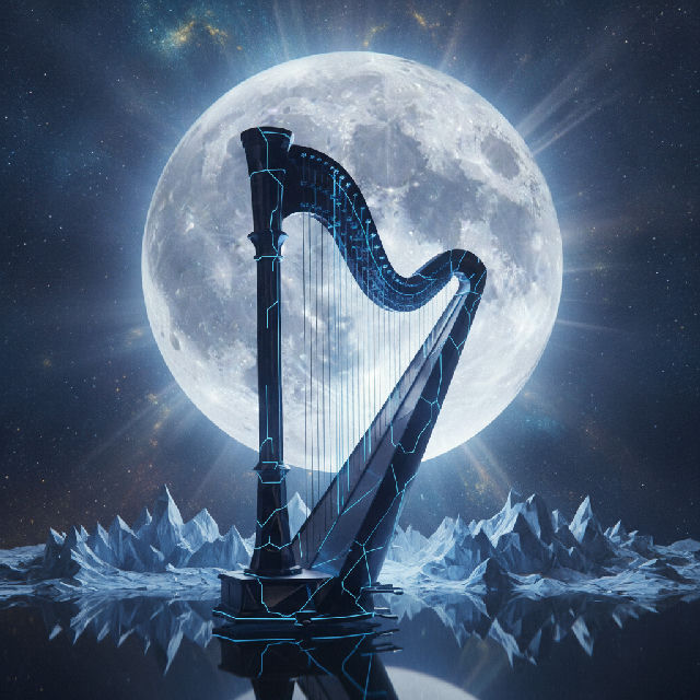 The harp and the moon