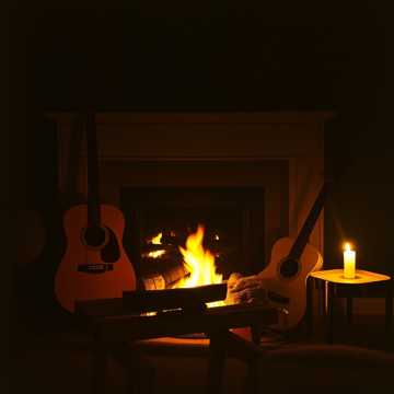 Intimate Fireside Glow