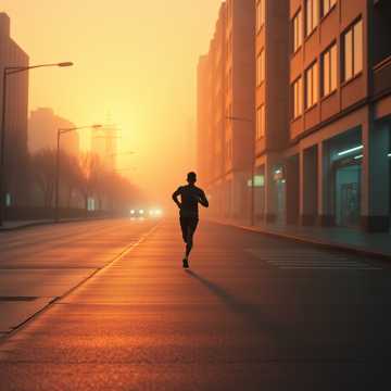 Rooftop Morning Run