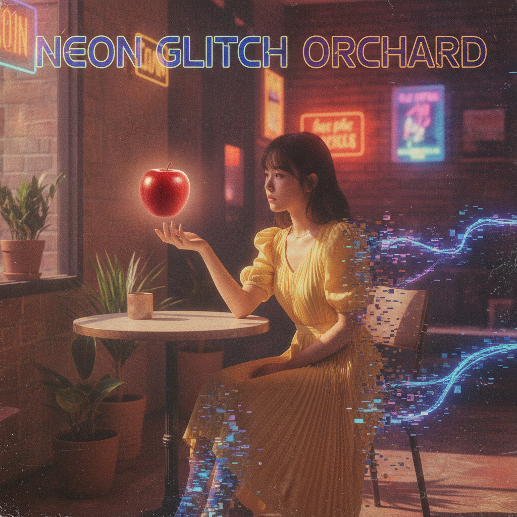 Neon Glitch Orchard