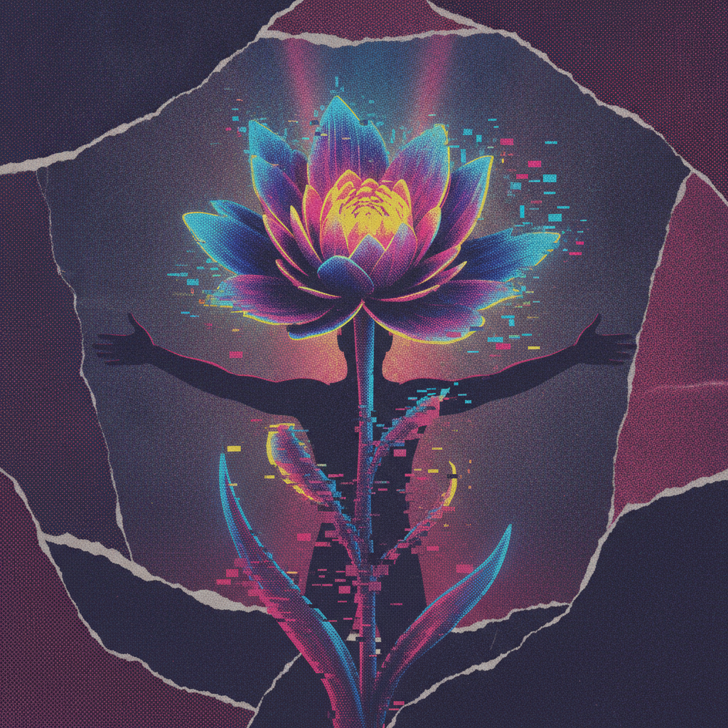Neon Static Bloom