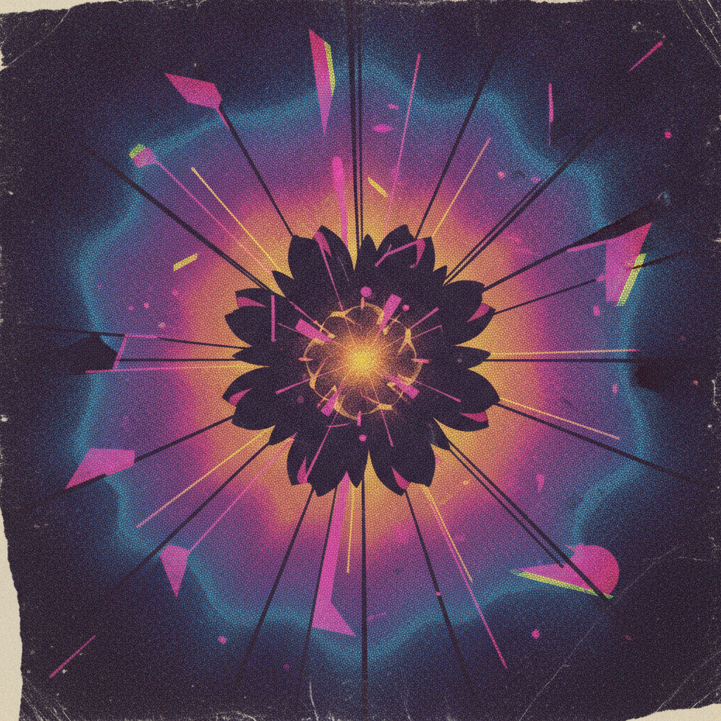 Neon Static Bloom